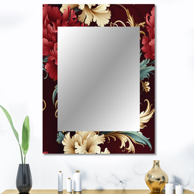 Victorian Renaissance Revival Victorian Pattern - Miroir mural décoratif floral