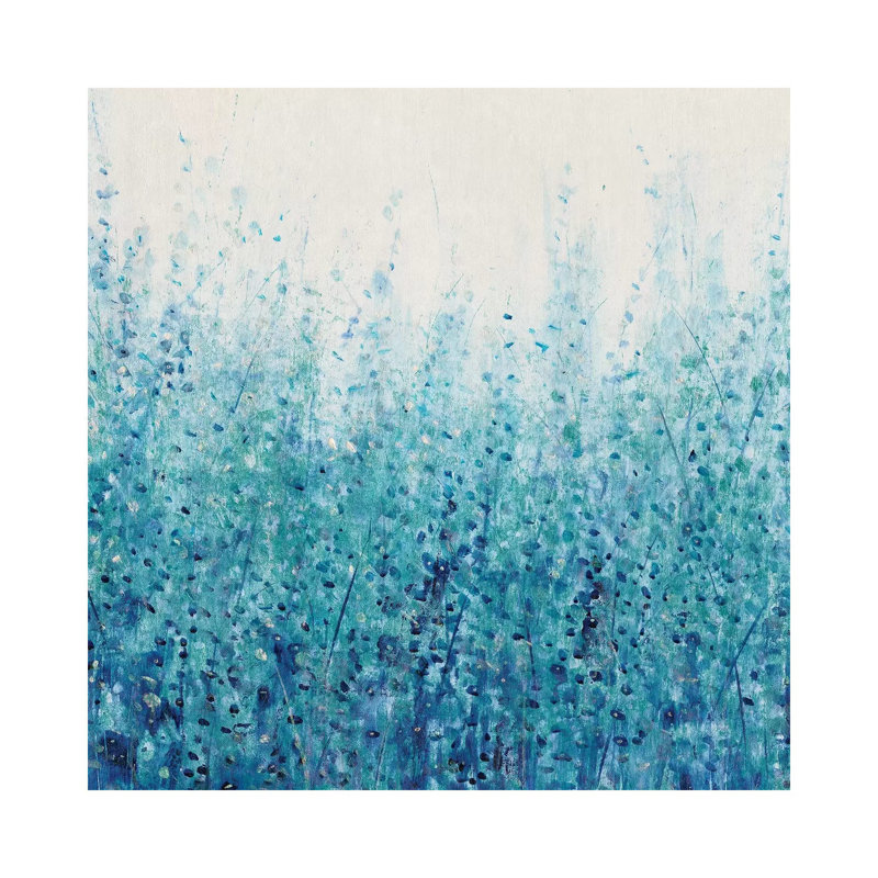 «Misty Blues I», reproduction d'art sur toile tendue, H 37 po x l 37 po, Toile tendue, Ne s’applique pas