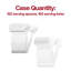 Ensemble de couverts de service jetables en plastique transparent - 150 paires