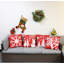 Housse de coussin de Noël avec housse de coussin en lin et coton maison de vacances (ensemble de 4)