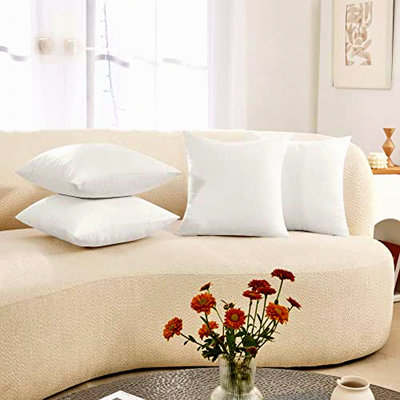Sublime Throw Pillow Covers Set of 4 White Cushion Cases for Sofa Blank Sublimation Pillow Covers Case Only Sublime Throw Pillow Covers Set of 4 White Cushion Cases for Sofa Blank Sublimation Pillow Covers Case Only