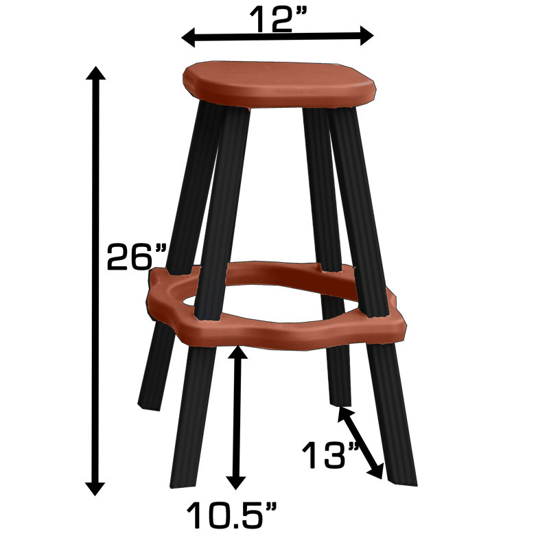 Narbir Pub Set 30" Seat, Redwood/Black