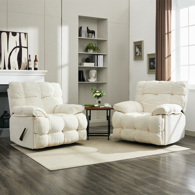 42" Oversized Swivel Rocker Recliner Chair for Living Room
