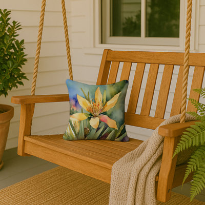 Coussin décoratif à aquarelle New Mexico Yucca