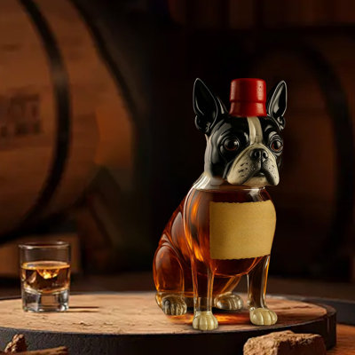 Décanteur à whisky en forme de whisky en forme de bouteille d'eau en verre borosilicaté transparent
