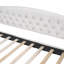 Lit de jour capitonné moderne de luxe, double, beige