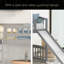 Lit mezzanine simple avec glissoire et échelle-149699090