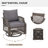 7 Piece Patio Furniture Set, Wicker Outdoor Conversation Sofa Set With Swivel Chairs, 2 Ottomans, Storage Coffee Table-111338226