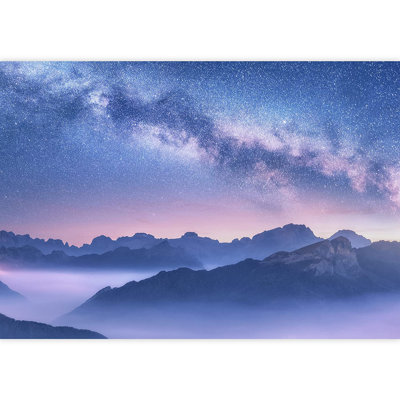 Planet In Outer Space Galaxy Border
