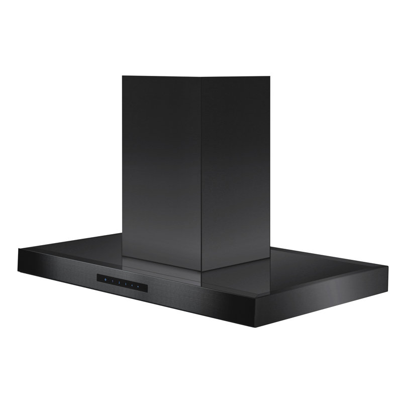 Hotte pour îlot de cuisine convertible ZLINE 30 po ZLINE, Acier inoxydable noir, 30"