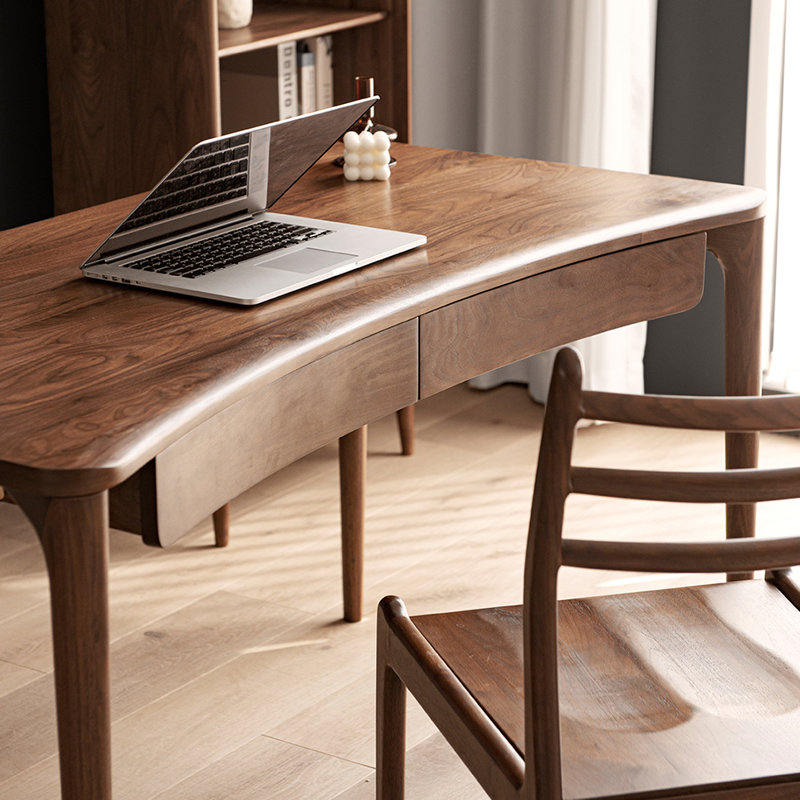 Bureau d'étude minimaliste moderne de style chinois, H 29,53 po x l 47,24 po x P 25,59 po