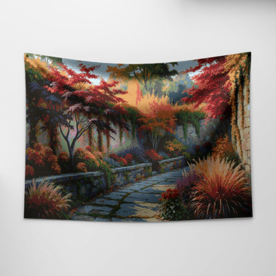 Thanksgiving Autumn garden scenes Wall Tapestry