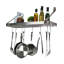 Handcrafted Gourmet Deep Stainless Steel Wall Mounted Pot Rack-50825983