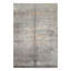 Tapis abstrait moderne en laine, bambou et soie, gris aqua, 160 x 236 cm, noué à la main