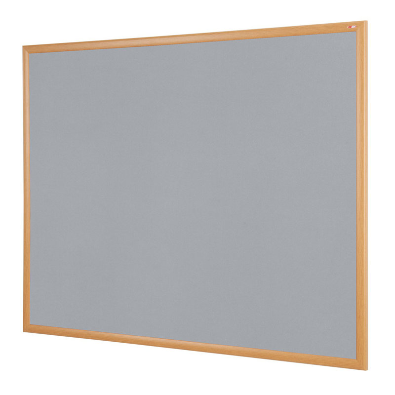 Wall Mounted Bulletin Board, 60 cm H x 90 cm W, Grey