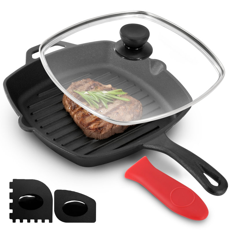 Ensemble de plaque de cuisson en fonte 11 po
