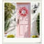 Couronne de Hikma romantique 22 po, cœur rouge tulipe rose base de vigne, décor de foyer mural de porte d'entrée durable, cadeau parfait pour les amoureux