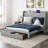 Genevi Storage Upholstered Bed with Built In USB Port-1422476221