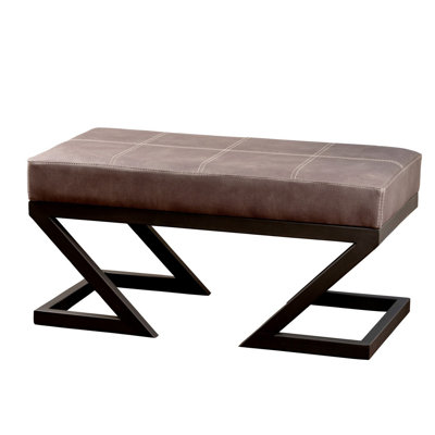 Cathaleen PU Leather Upholstered Bench