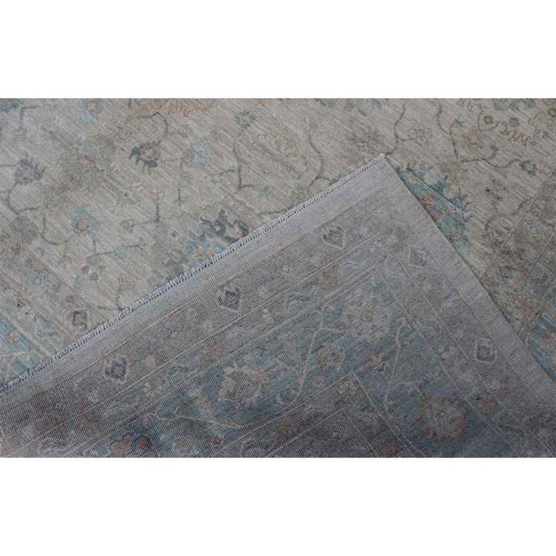 One-of-a-Kind High-Quality Hand-Knotted Gray Area Rug