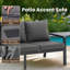 L'ensemble de conversation classique comprend 2 fauteuils club d'appoint, un canapé 3 places (plateau inclus) et une table basse de l 48 po (4 PCS)-901903548