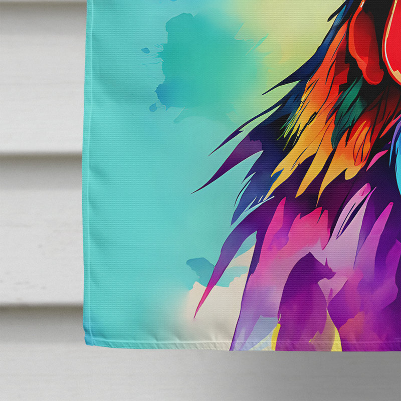 Drapeau de maison de coq hippie