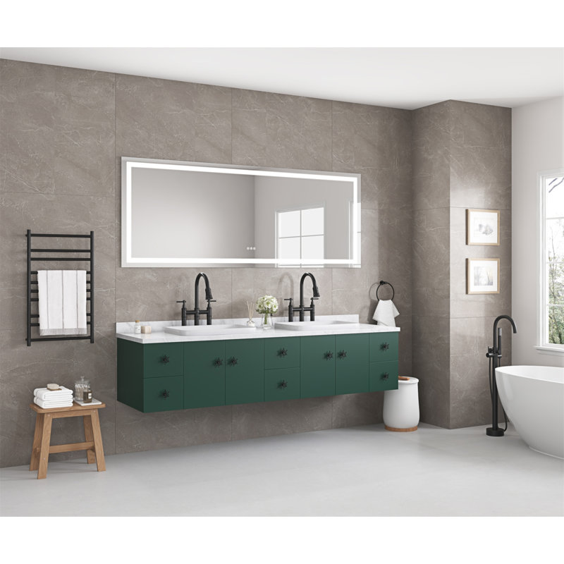Multifunctional Bathroom LED Mirror With Smart Touch Control