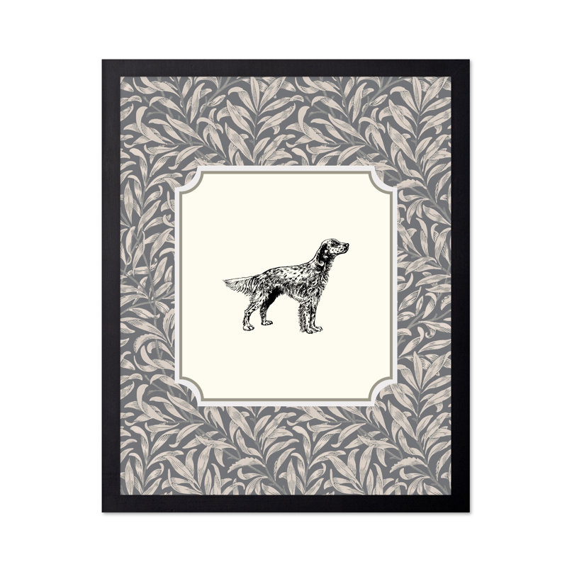 Portrait de chien n ° 2, Black Framed, Poster, 12"H x 16"W