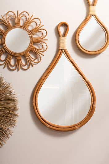 Makaia Wood Asymmetrical Wall Mirror