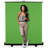 62" Green Screen –  Pull-Up Green Backdrop, Durable & Height-Adjustable, Portable & Collapsible Roll-Down Screen