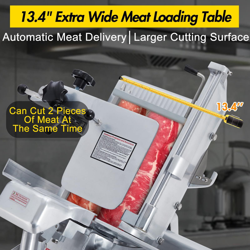 Automatic Meat Slicer, 1500W Floor-Standing Commercial Meat Slicer