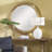 Mellonia Rattan Round Wall Mirror-1136636667