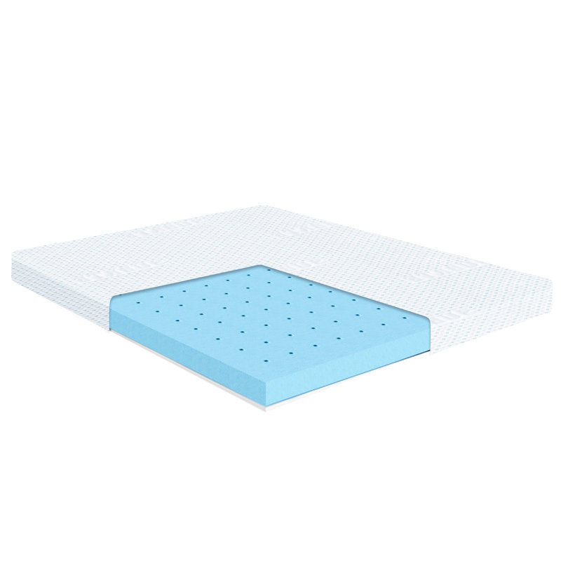 Surmatelas en mousse viscoélastique rafraîchissante 2 "Archuleta, Très grand californien
