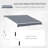 116.3"L x 96.5"W Wall Mounted Terrace Retractable Awning-250417977