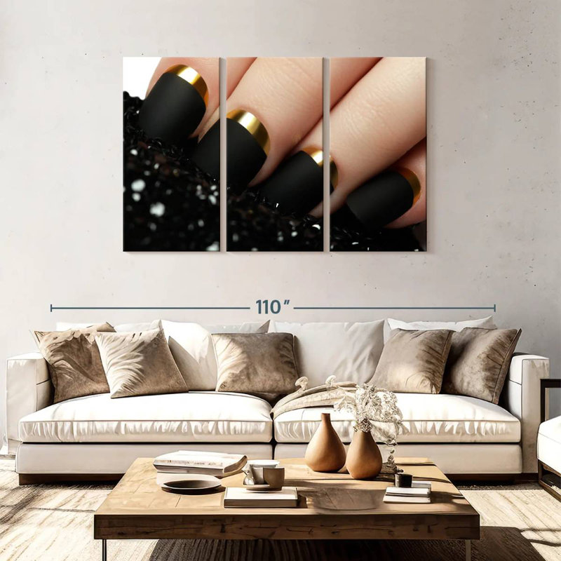 «Black Matte Nails», H 48 po x l 74 po