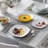 24 Piece Porcelain China Dinnerware Set - Service for 6-878853696