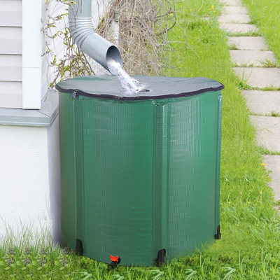 Collecteur d'eau 200 gallons pliable vert