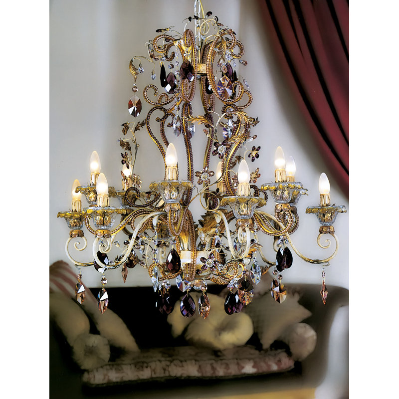 Style bougie classique/traditionnel 12 lumières lustre