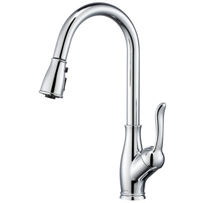 One Handle Kitchen Faucet with Pull Down Sprayer