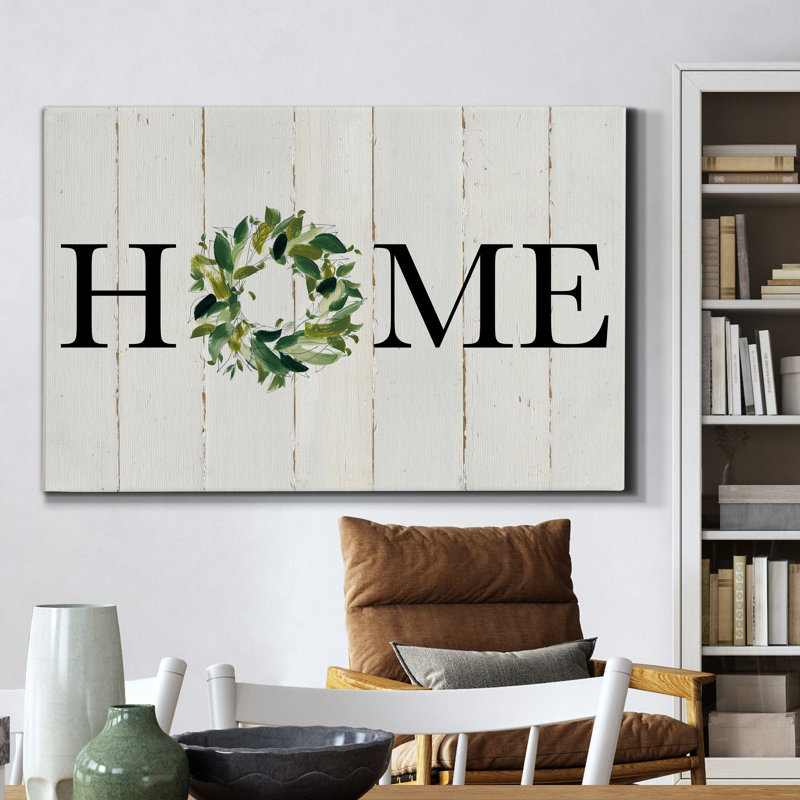 " Home ", 18" H x 12" W x 1" D