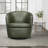 100% Italian Leather Swivel Club Chair Two Pack-126172448
