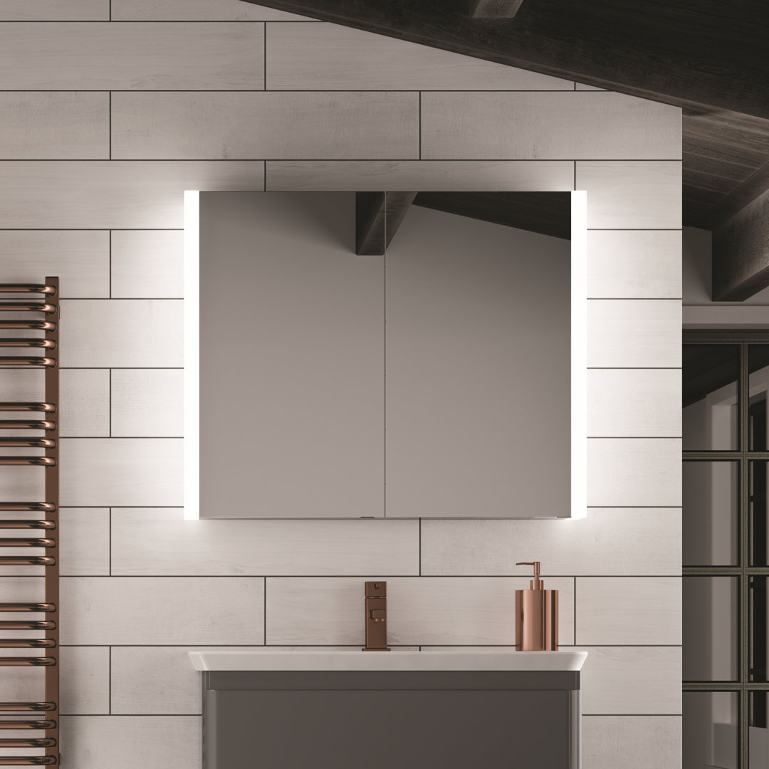 Paragon Surface Mount Mirror Cabinet with LED Lighting