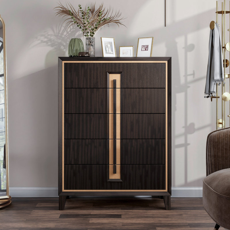Commode 5 tiroirs Diane