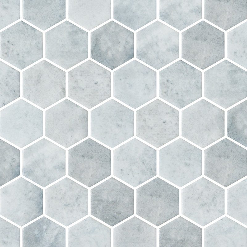 Spectre de 2 pouces hexagone bleu tempête, Bleu tempête