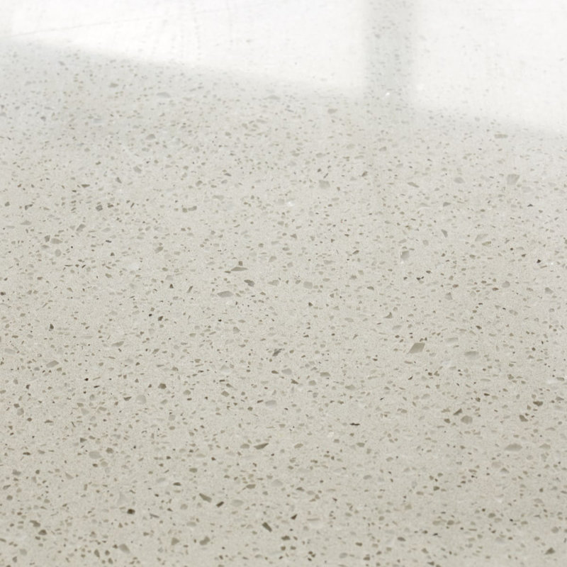 Ava Premium Terrazzo Bathroom Vanity Top, 80 cm x 25 cm, White
