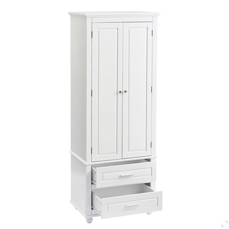 Grande armoire de rangement avec deux tiroirs pour salle de bain / bureau