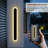 2 Pack Long Outdoor Porch Wall Light, 32Inch Oval Modern LED Wall Sconce, IP65 Waterproof, 3000K/3500K/4500K/5000K/6000K, 28W, Exterior Linear Lighting Fixture For Patio, Yard, Garage, Balcony-121833918-121833916