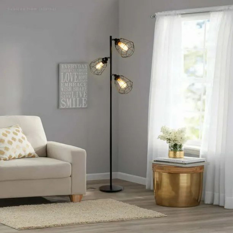 Airis 65'' Black LED Tree Floor Lamp