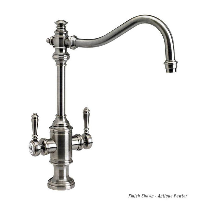 Annapolis Two Handle Kitchen Faucet, Antique Pewter