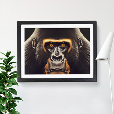 Captivating Gorilla - Framed Print